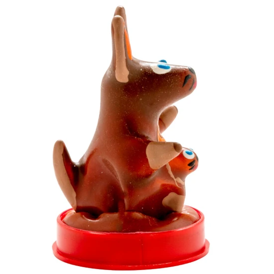 Set de prezervative decorative pictate manual, model Cangur, Tip 1