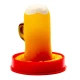 Set de prezervative novelty pictate manual, pahar de bere