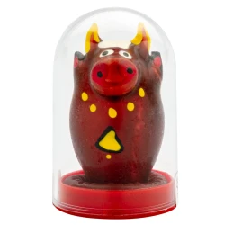 Set de prezervative cu design pictat manual, model Bull, Roz