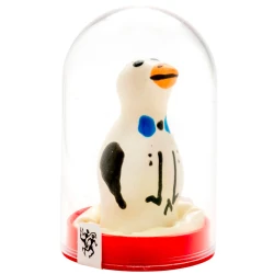 Set de prezervative decorative pictate manual, model Pinguin
