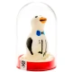 Set de prezervative decorative pictate manual, model Pinguin