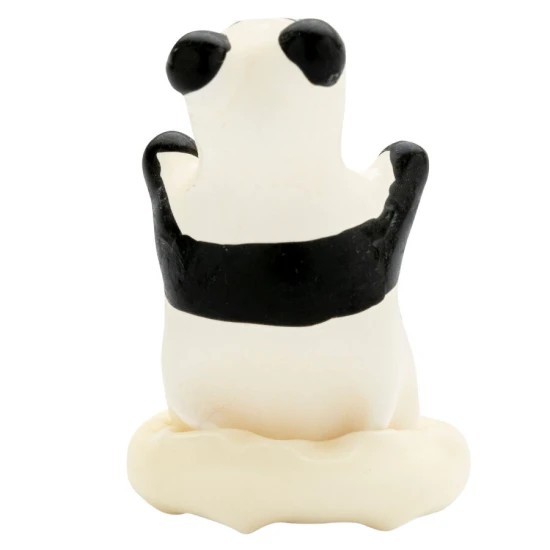 Set de prezervative decorative pictate manual, model Panda, Roz/Negru