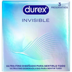 DUREX - Prezervative Tip Ultra Subțiri, Invizibile, 3 bucăți