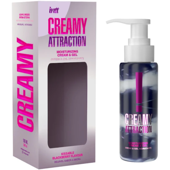 Crema și gel sărutabil, aromă de mure, 100 ml