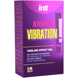 Gel intim vibrant lichid - Blackberry, 15 ml, Negru