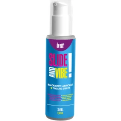 INTT - Lubrifiant Vibrator pe Bază de Apă, Negru - 35 ml