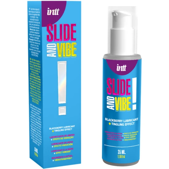 INTT - Lubrifiant Vibrator pe Bază de Apă, Negru - 35 ml