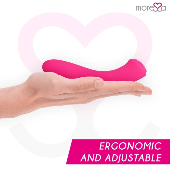 Celso Premium, vibrator cu silicon premium, reîncărcabil, roz