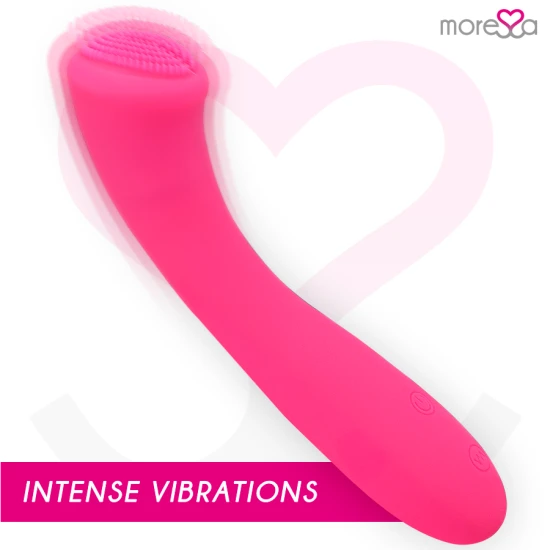 Celso Premium, vibrator cu silicon premium, reîncărcabil, roz
