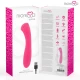 Celso Premium, vibrator cu silicon premium, reîncărcabil, roz