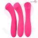 Celso Premium, vibrator cu silicon premium, reîncărcabil, roz