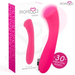 Celso Premium, vibrator cu silicon premium, reîncărcabil, roz