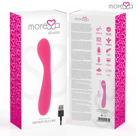 Vibrator tip Druso, silicon premium, reîncărcabil