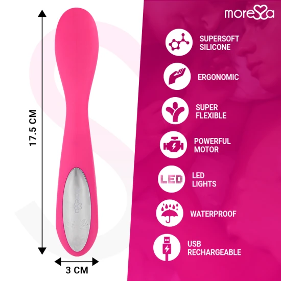 Vibrator tip Druso, silicon premium, reîncărcabil
