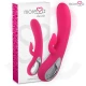 Vibrator tip iepuraș cu aspirație clitoridiană, silicon premium, Negru