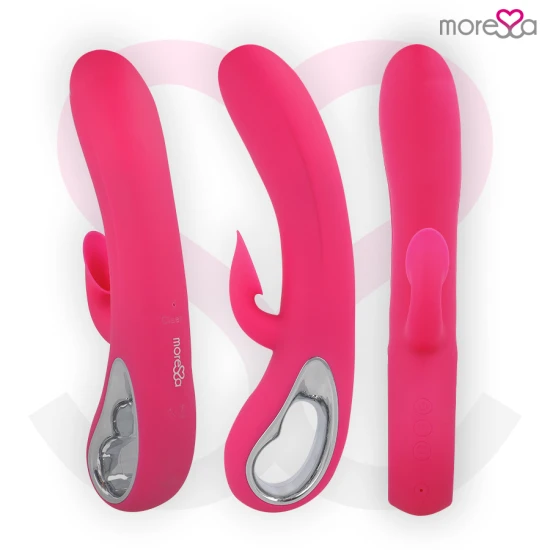 Vibrator tip iepuraș cu aspirație clitoridiană, silicon premium, Negru