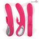 Vibrator tip iepuraș cu aspirație clitoridiană, silicon premium, Negru