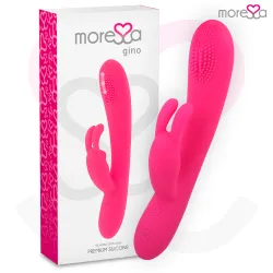 Vibrator tip iepuraș, silicon premium, reîncărcabil, Roz