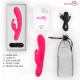 Vibrator tip iepuraș, silicon premium, reîncărcabil, Roz