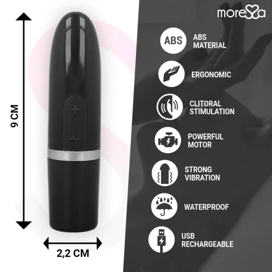 Vibrator stimulator tip travel, Negru