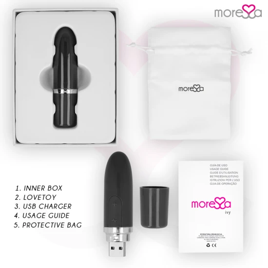 Vibrator stimulator tip travel, Negru
