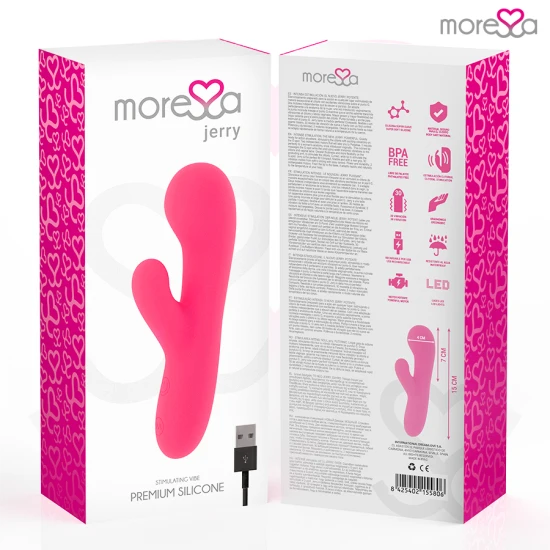 JERREY Premium, vibrator tip G-spot, silicon medical, negru