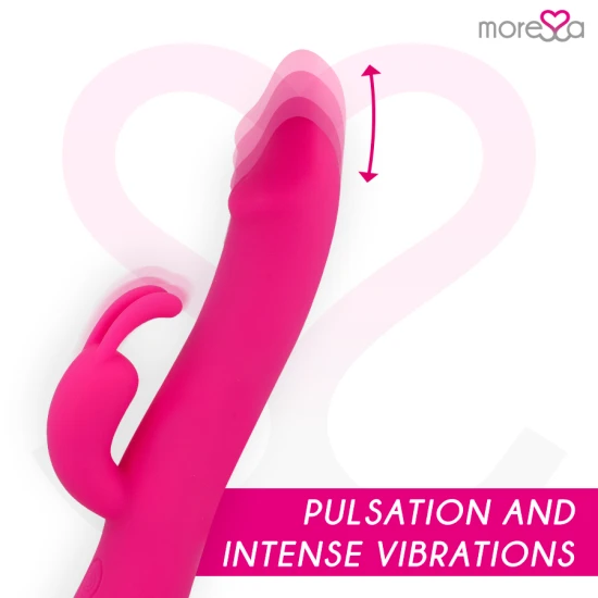 Vibrator tip iepuraș premium din silicon, reîncărcabil, pentru stimulare clitoridiană
