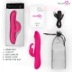 Vibrator tip iepuraș premium din silicon, reîncărcabil, pentru stimulare clitoridiană