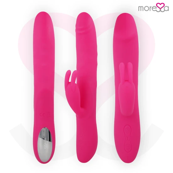 Vibrator tip iepuraș premium din silicon, reîncărcabil, pentru stimulare clitoridiană
