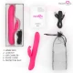 Vibrator premium cu rotație multiplă, Roz