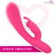 Telmo Premium, vibrator iepuraș din silicon, reîncărcabil, Roz
