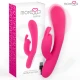 Telmo Premium, vibrator iepuraș din silicon, reîncărcabil, Roz