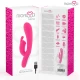Telmo Premium, vibrator iepuraș din silicon, reîncărcabil, Roz