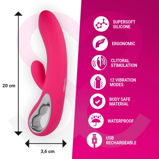 Jucărie sexuală tip iepuraș cu vibrații, silicon premium, reîncărcabilă