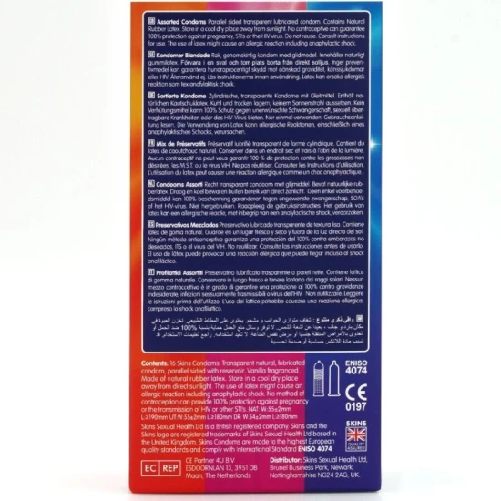 Pachet de prezervative premium asortate, 16 bucăți