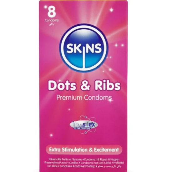 Prezervative Model Dots & Ribs, Roz