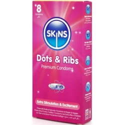 Prezervative Model Dots & Ribs, Roz
