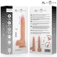 Dildo realist multifuncțional cu vibrații, silicon, negru, 22 cm