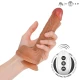 Dildo realist multifuncțional cu vibrații, silicon, negru, 22 cm