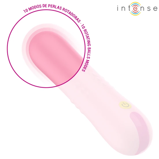 INTENSE - Vibrator tip bilă rulantă, Roz