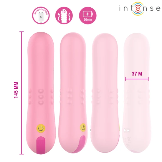 INTENSE - Vibrator tip bilă rulantă, Roz