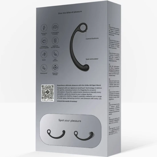Wand de masaj vibrator AXI, Negru