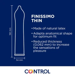 CONTROL - FINISSIMO SENSO - Prezervative, 144 bucăți