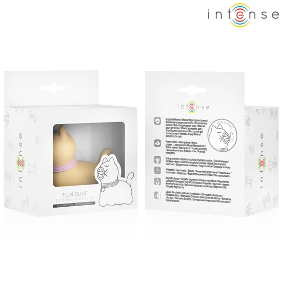 STIMULATOR INTENSE - TOULOUSE, cu limbă rotativă la 360°, Galben
