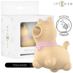STIMULATOR INTENSE - TOULOUSE, cu limbă rotativă la 360°, Galben