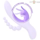Vibrator Triple MIKO - Stimulator Vaginal, Clitoral și Anal, Mov, 7 Vibrații