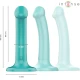 INTENSE - Vibrator cu ventuză, Albastru, Telecomandă, 10 moduri de vibrații