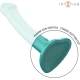 INTENSE - Vibrator cu ventuză, Albastru, Telecomandă, 10 moduri de vibrații