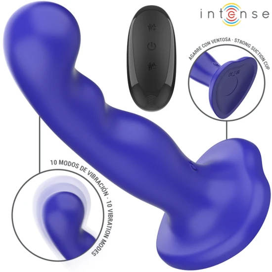 INTENSE - Vibrator tip Shorty, albastru