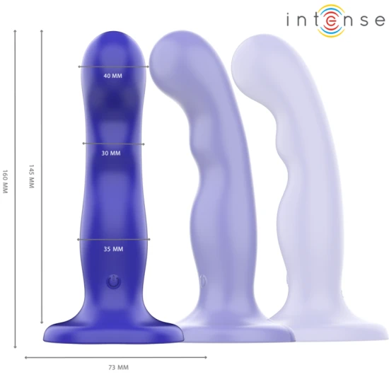 INTENSE - Vibrator tip Shorty, albastru